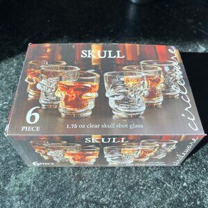 Set of 6 Skull Shot Glasses